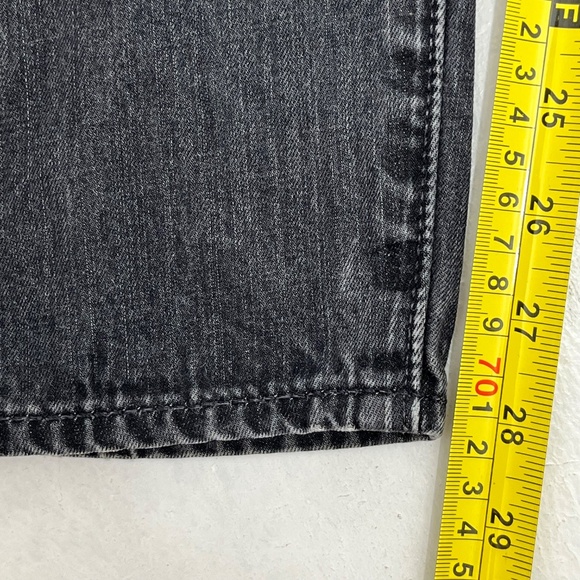 Vtg Levi's 501 Jeans Mens 42x32 Made In USA Black Button Fly Straight Denim - Picture 8 of 13
